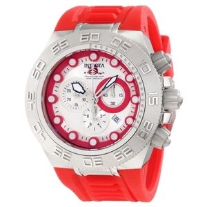 Invicta Men's  Subaqua Sport Red Silicone Strap Watch
